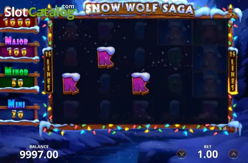 Скрин3. Snow Wolf Saga слот