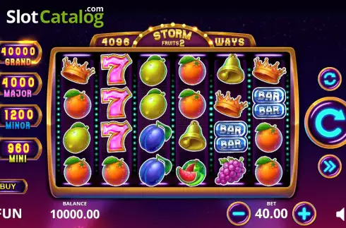 Скрин2. Storm Fruits 2 слот