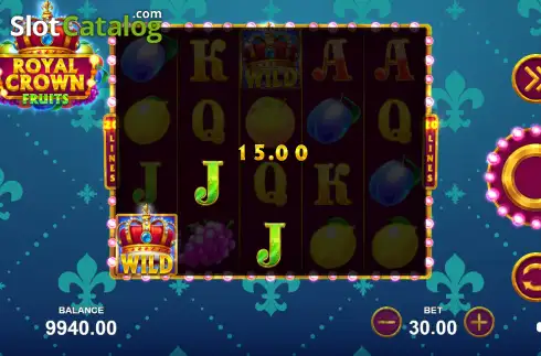 Скрин3. Royal Crown Fruits слот