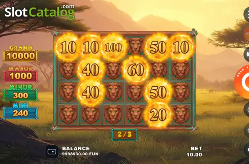 Скрин3. Golden Lion Wild Savanna слот