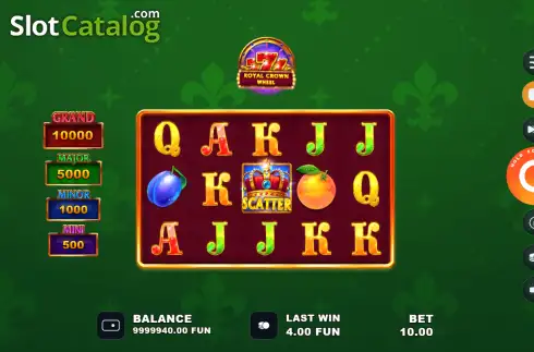 Скрин2. Royal Crown Wheel слот