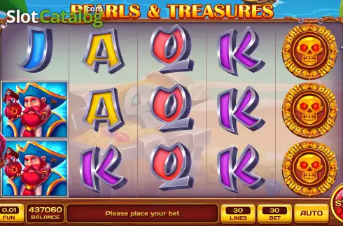 Скрин2. Pearls & Treasures слот