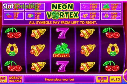 Скрин2. Neon Vortex слот