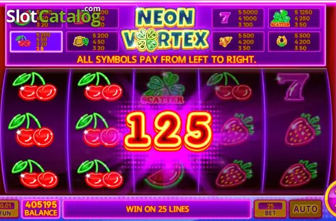 Скрин3. Neon Vortex слот