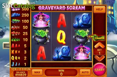 Скрин2. Graveyard Scream (3x3) слот
