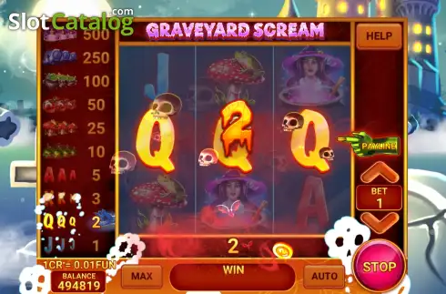 Скрин3. Graveyard Scream (3x3) слот