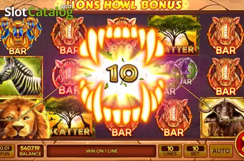 Скрин3. Lions Howl Bonus слот