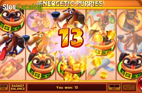 Скрин3. Energetic Puppies слот
