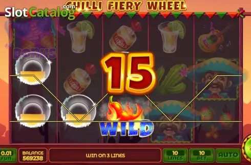 Скрин3. Chilli Fiery Wheel слот