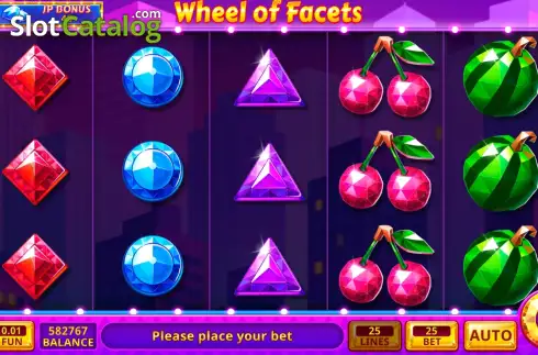 Скрин2. Wheel of Facets слот