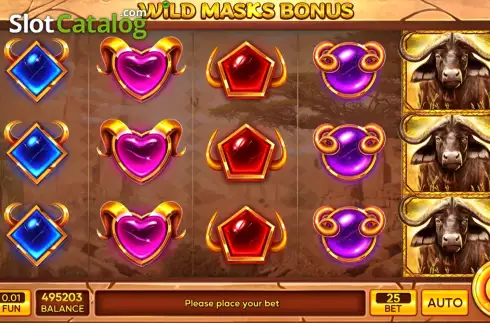 Скрин2. Wild Masks Bonus слот
