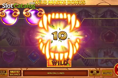 Скрин3. Wild Masks Bonus слот