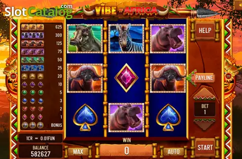 Скрин2. Vibe of Africa (3x3) слот