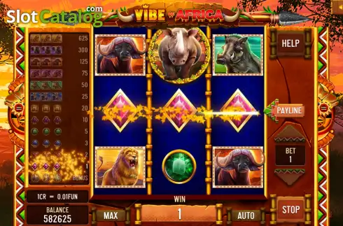 Скрин3. Vibe of Africa (3x3) слот