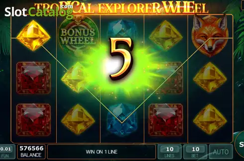 Скрин3. Tropical Explorer Wheel слот