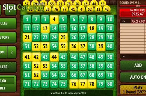Скрин2. Keno Draw 2 слот
