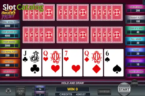 Скрин2. Poker 7 All Deuces Prime слот