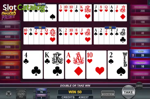 Скрин3. Poker 7 All Deuces Prime слот