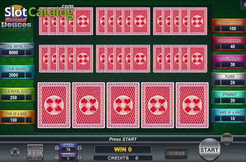 Скрин2. Poker 7 Grand Deuces слот