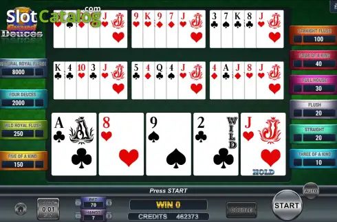 Скрин3. Poker 7 Grand Deuces слот