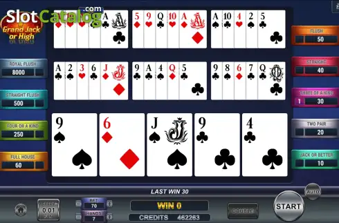 Скрин3. Poker 7 Grand Jack or High слот