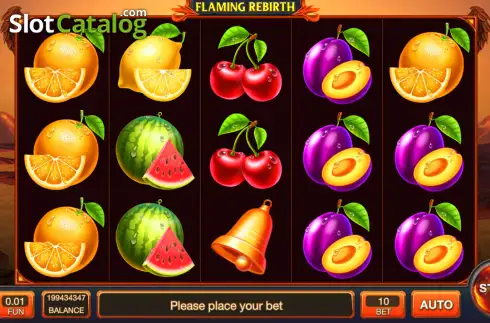 Скрин2. Flaming Rebirth слот