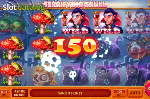 Скрин3. Terrifying Skull слот
