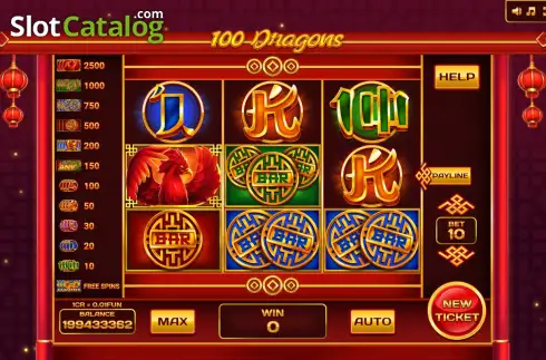 Скрин2. 100 Dragons - Open Tabs (3x3) слот