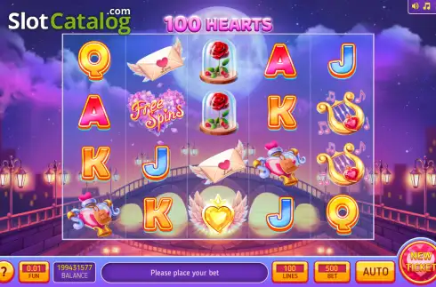 Скрин2. 100 Hearts - Open Tabs слот