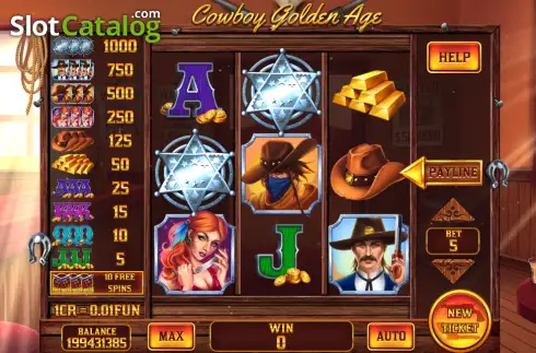 Скрин2. Cowboy Golden Age - Open Tabs (3x3) слот