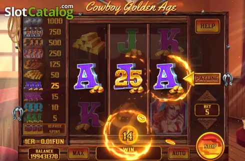 Скрин3. Cowboy Golden Age - Open Tabs (3x3) слот