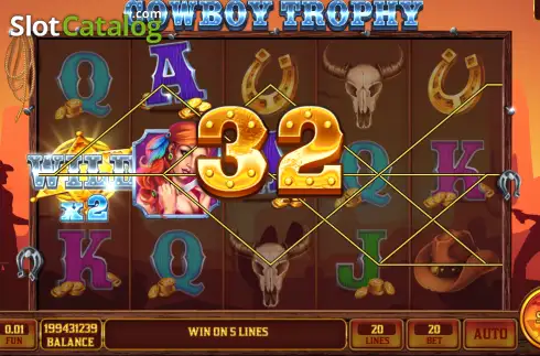 Скрин3. Cowboy Trophy - Open Tabs слот