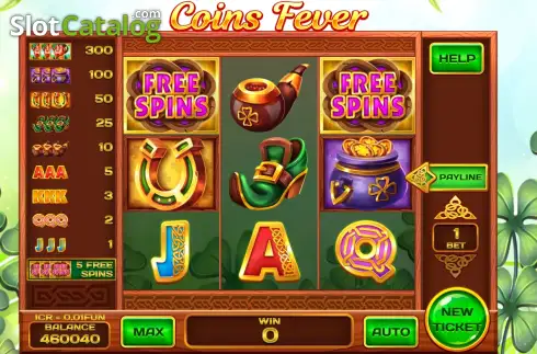 Скрин2. Coins Fever - Open Tabs (3x3) слот