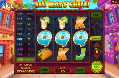 Скрин3. All Ways Chilli - Open Tabs (3x3) слот