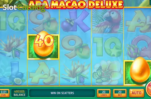 Скрин3. Ara Macao Deluxe - Open Tabs слот