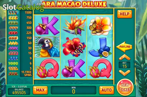 Скрин2. Ara Macao Deluxe - Open Tabs (3x3) слот