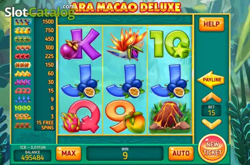 Скрин3. Ara Macao Deluxe - Open Tabs (3x3) слот