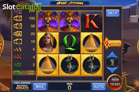 Скрин2. Egypt Princess - Open Tabs (3x3) слот