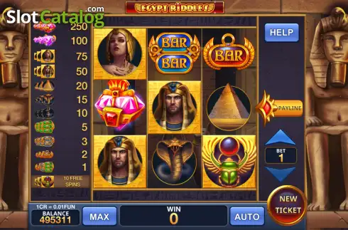 Скрин2. Egypt Riddles - Open Tabs (3x3) слот