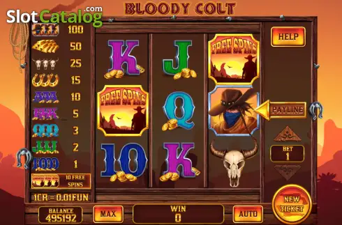 Скрин2. Bloody Colt - Open Tabs (3x3) слот