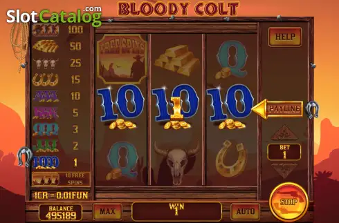 Скрин3. Bloody Colt - Open Tabs (3x3) слот