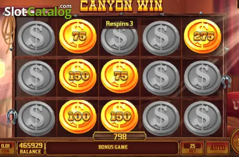 Скрин3. Canyon Win - Open Tabs слот