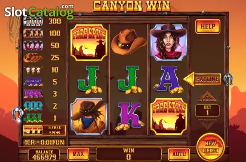 Скрин2. Canyon Win - Open Tabs (3x3) слот