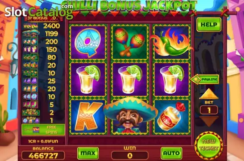 Скрин2. Chilli Bonus Jackpot - Open Tabs (3x3) слот