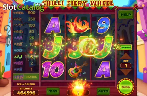 Скрин3. Chilli Fiery Wheel - Open Tabs (3x3) слот