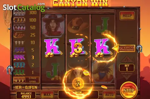 Скрин3. Canyon Win (3x3) слот