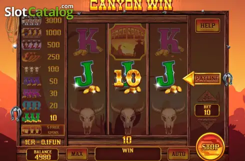 Скрин3. Canyon Win (Reel Respin) слот