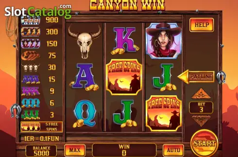 Скрин2. Canyon Win (Swap and Win) слот
