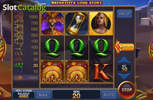 Скрин3. Nefertiti's Long Story (Reel Respin) слот