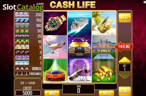 Скрин2. Cash Life (pull tabs) слот
